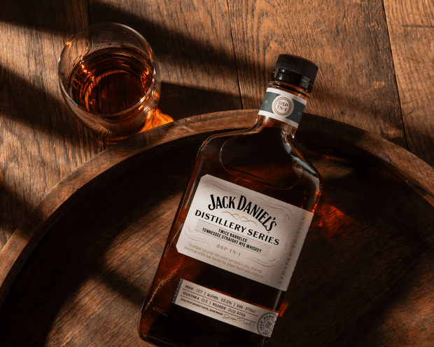 Jack Daniel's on a barrel