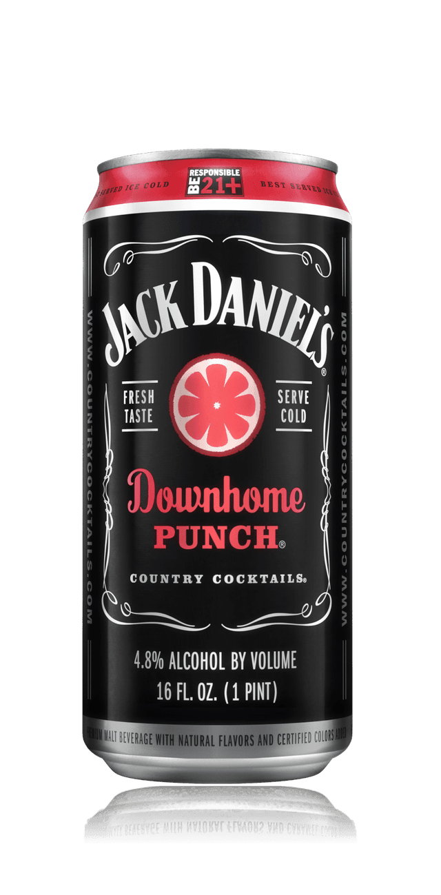 downhome punch country cocktail - with reflection