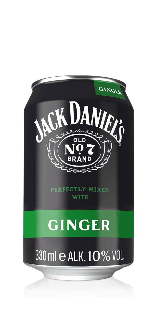 Jack Daniel's Jack & Ginger - Tennessee Whiskey - 0,33l Dose/ 10% Vol.