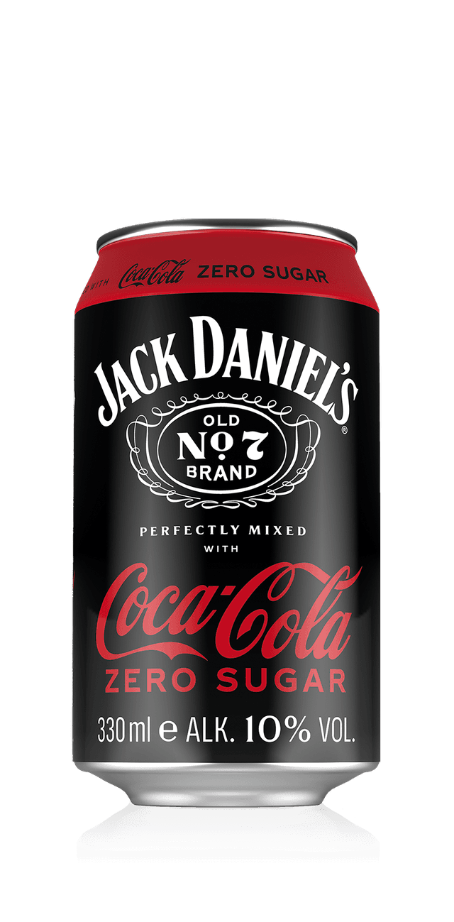 Jack Daniel's Tennessee Whiskey & Coca-Cola Zero Sugar 0,33l Dose/10% Vol.